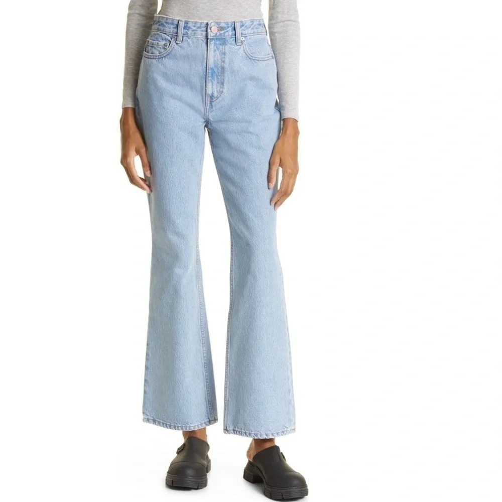 NWT GANNI Betzy High Waist Rigid Bootcut Jeans 30